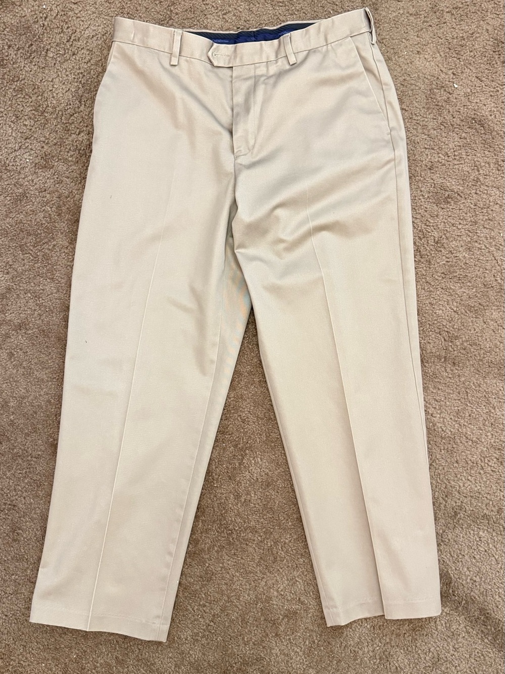 croft & barrow Men's Khaki Dress Chinos in Light Beige